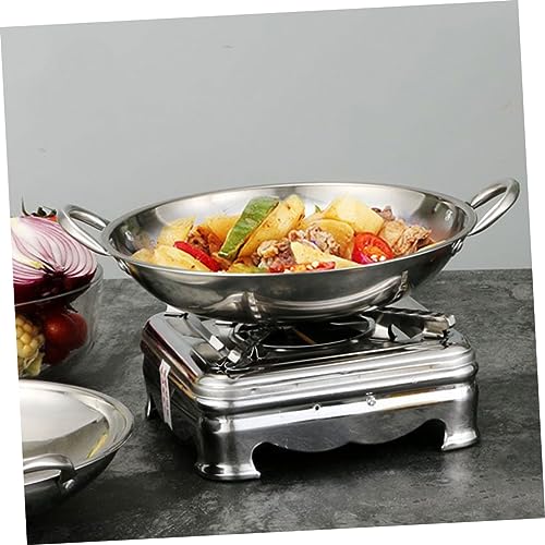Wok de Acero Inoxidable con Doble Asa para Cocina miniatura 6