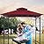 FAB BASED 5x8 Grill Gazebo Canopy for Patio, Outdoor BBQ Gazebo with Shelves & Extra 2 LED Light, Barbeque Grill Canopy (Red)