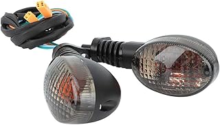 Acouto Motorbike Turn Signal Light,2PCS Turn Signal Light Lamp Fit For Para Ninja 250 EX250 2008-2012,Para KLX 250SF 2009-2011(Black)