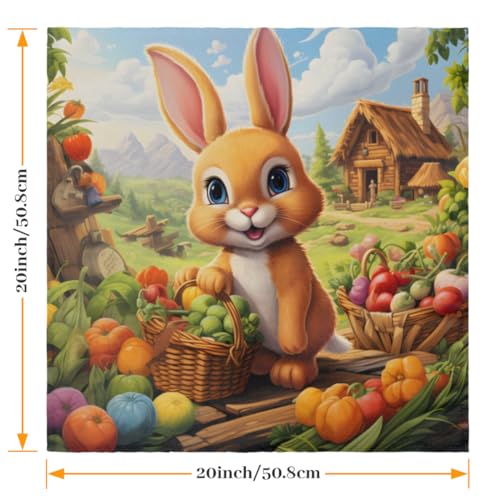 Servilletas de Tela Animales 20x20 Pulgadas Set x6 miniatura 2