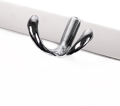 Miniatura 2 de Candora Toallero montado en la pared de 24 pulgadas con acabado especular con 8 ganchos