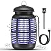Mksutary Lampe Anti Moustique Électrique, 15W UV Moustique Tueur Anti Insectes Répulsif Attrape Bug Zapper, Efficace Portée 80m², Non Toxique pour L'intérieur Extérieur