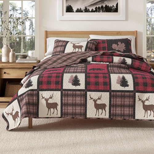 Great Bay Home Lodge Quilt Set - 3-Piece...