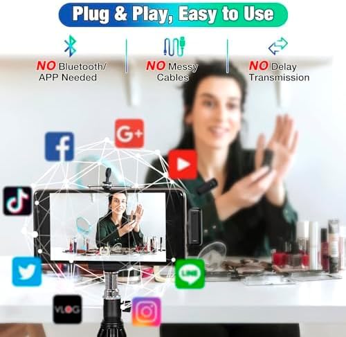 Image of Youtuber Kit | 10 inch Ring Light | Imported mic | Extra-Long Selfie Stick with Large Reinforced Tripod Upto 67 inch /170 cm (Tripro X5 + 10 inch Light+Dual Wireless Mic)