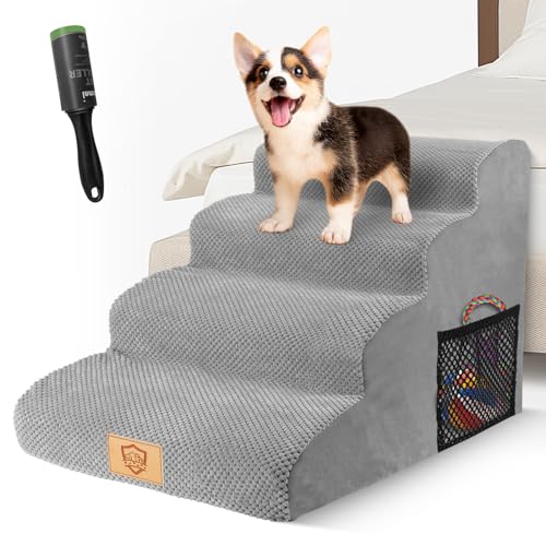 Scala Per Cani Nepfaivy 2 Gradini - Per Cani Piccoli E Gatti, Antiscivolo, Coperchio Rimovibile