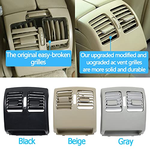 Goodithy AB-122 Beige Rear Air Vent Outlet Cover, Rear Center Console Air Conditioning Grille Ac Outlet Panel Replacement thumb #1
