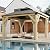 HarmonyHealth 12 x 12 Ft Wood Gazebo, Upgrade Wooden Frame, Double Galvanized Steel Roof, Hardtop Gazebo with Nettings and Curtains for Backyard, Patio, Garden and Lawn, Khaki