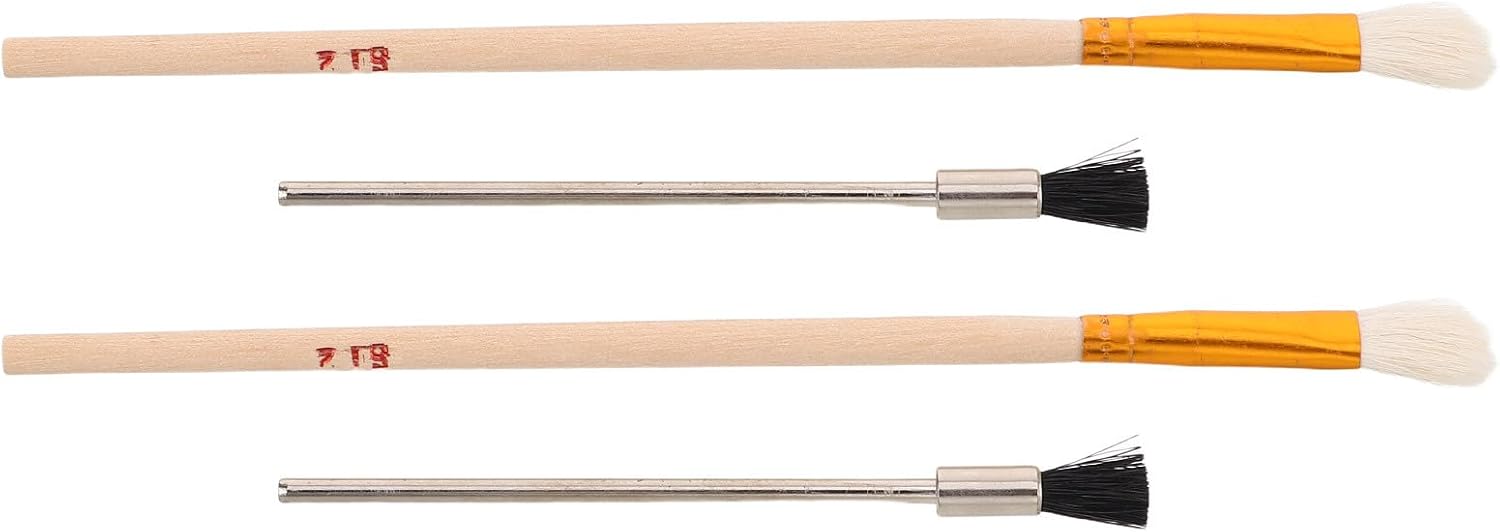 Airbrush Pen Cleaner Tool Set with Nozzle and Bottle Brushes, 4pcs Small Scrub Brushes for Airbrush Sprayer Maintenance and Nozzle Cleaning, Suitable for Painting and Craft Use