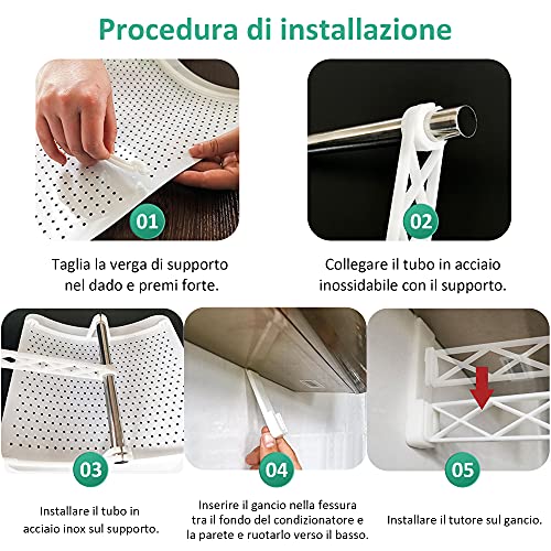 Mr.You Déflecteur d'air conditionné et déflecteur d'air conditionné (blanc) - Image 6