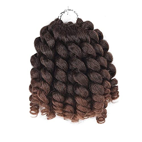 Clione 3 Packs Jamaican Bounce Crochet Hair Wand Curly Braids Synthetic Twist Hair （T30）