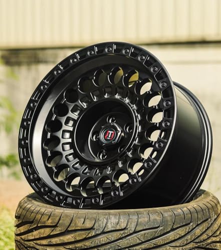 Image of JTI Off-Road Alloy Wheels, Matte Black, Multi-Spoke Design, High Performance
