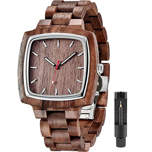 Montre en bois de bambou Q1056 : l'accessoire homme pour le quotidien