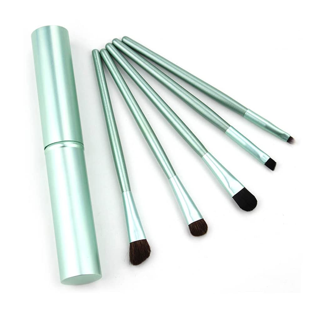 Brochas de Maquillaje de Ojos Pinceles(5 Piezas), Kit Brochas de Maquillaje Profesionales, para Correctores en Polvo de Base Blush Eyeshadow