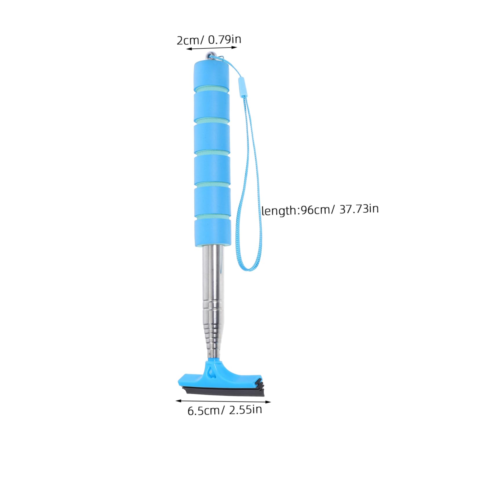 OKUMEYR Automobile Wiper Car Extendable Wing Mirror Wiper Windshield Cleaner Tool Rearview Mirror Accessories Windshield Cleaning Wand Rearview Mirror Wiper Brush Sponge Blue