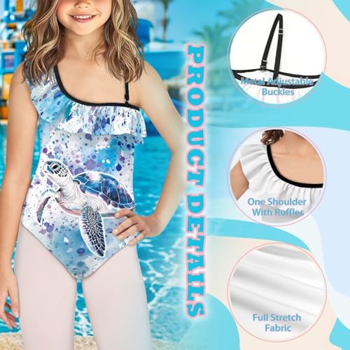 Image of Yzaoxia Girls One Piece Swimsuits Bathing Suit for Kids Swimwear 3-14Y