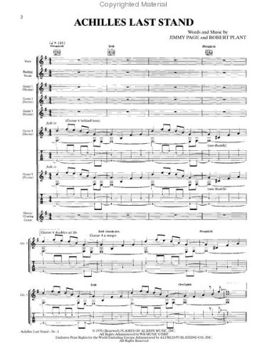 Led Zeppelin Presence Guitar Tab