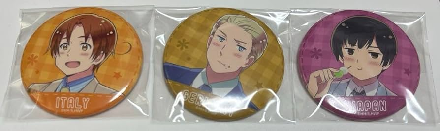 ヘタリア】星座缶バッジ 枢軸・連合セット