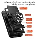 Glaxx Heavy Duty Ring Back Case Cover for Redmi Note 15/Poco M8 - Kickstand, Camera Slider Protection with Magnetic Ring Rugged Bumper Hard Back Cover for Redmi Note 15/Poco M8 gallery image