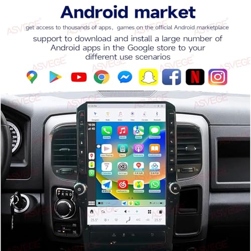 Radio con Pantalla 14.5" para Dodge RAM 1500/2500/3500 2013-2018 miniatura 6