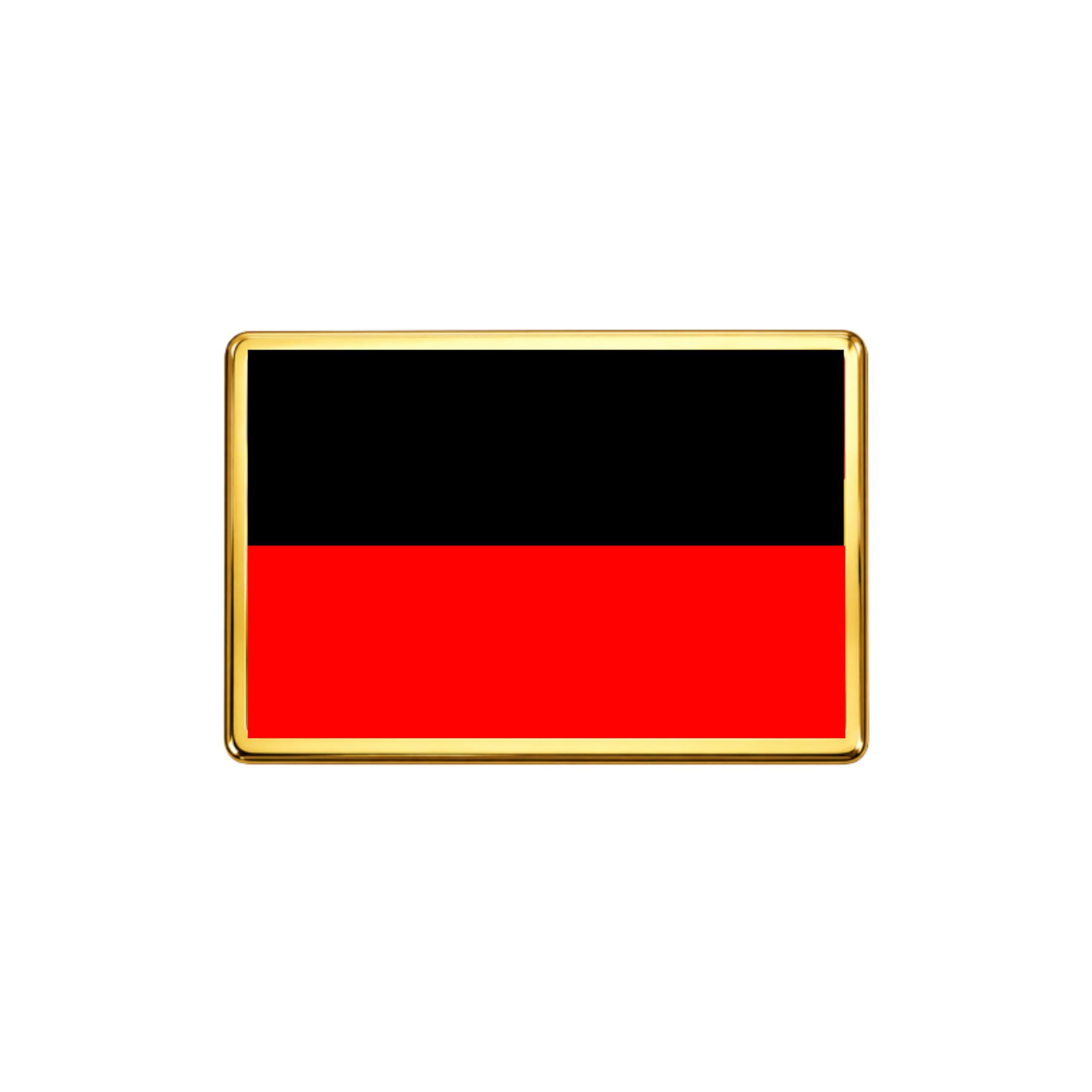 Trume DMK Flag Badge, Premium Metal, Gold Border, Magnetic, 40x28mm, Black and Red, Tamil Political Party Supporter Apparel Pin-image-22
