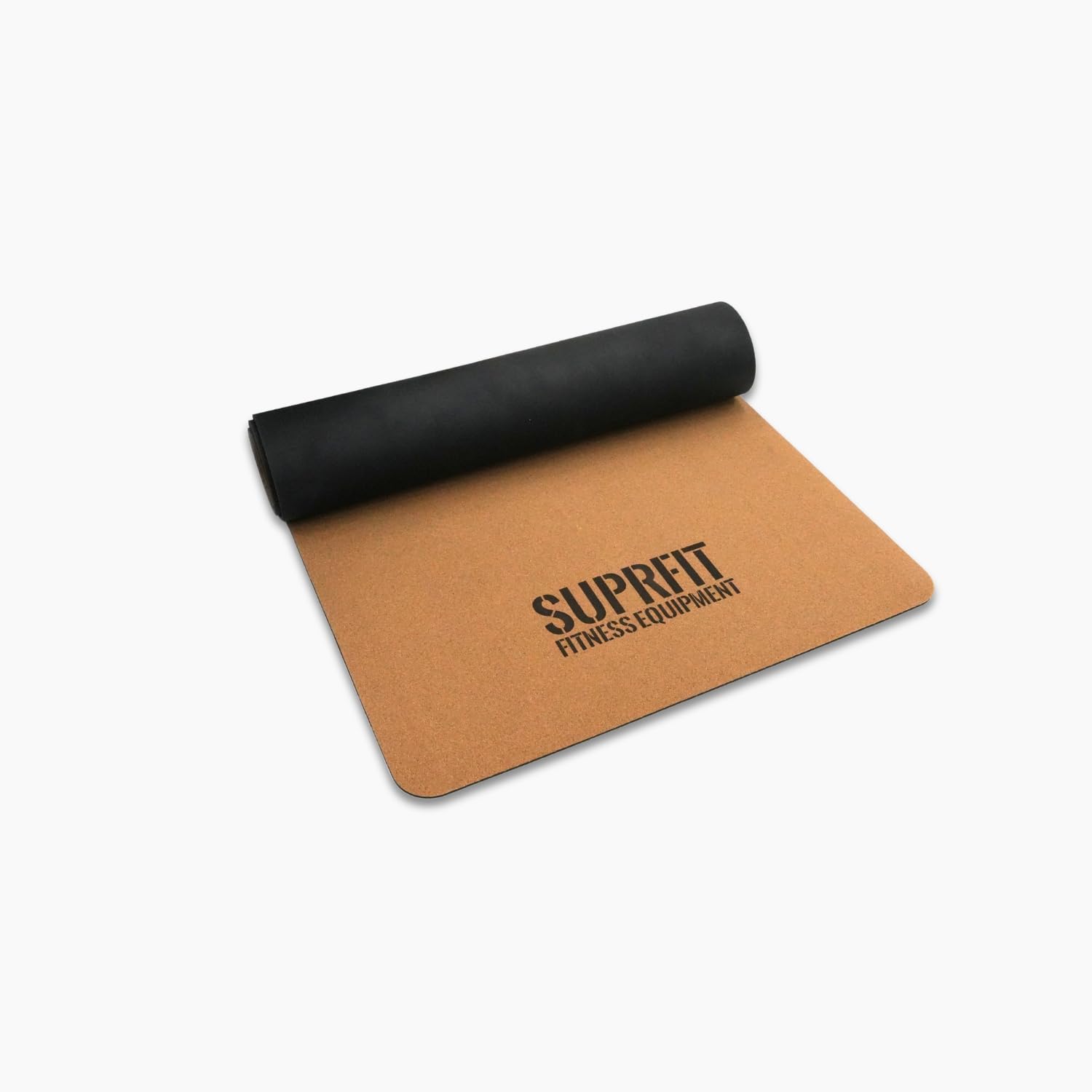 Suprfit Yogamatte Kork, rutschfest, nachhaltige Gymnastikmatte, Trainingsmatte aus Naturkork & Naturkautschuk, [183 × 66 × 0,5 cm] extradick