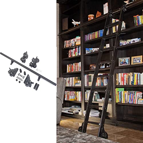Matériel de roulement extensible et kit de piste noire rustique tube rond