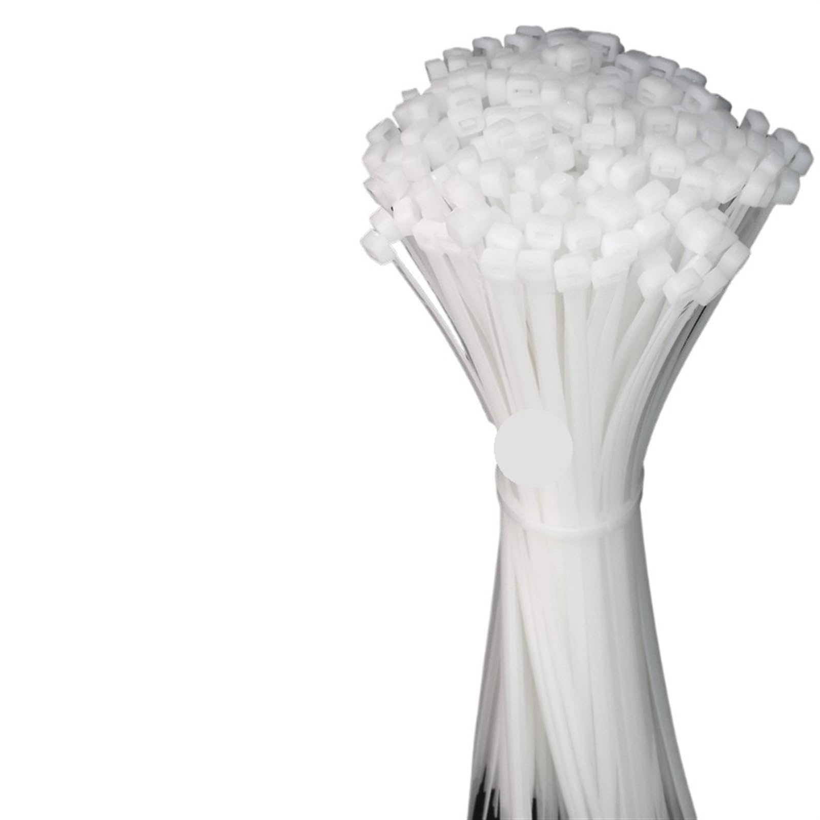 L6nqiag 2.6X200mm(White) Nylon Cable Ties 100Pcs/Bag Cable Tie Self-Locking Plastic Nylon White Organiser Fasten Cable Wire Zip Ties(2.6X200mm(White))