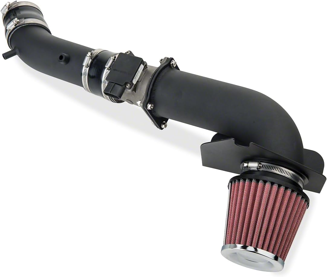 Cold Air Intake Kit | High Flow Air Intake System with Reusable Filter | Black Powder Coated Tube | Performance Upgrade | Compatible with 1999-2004 Ford Mustang V6 3.8L 3.9L