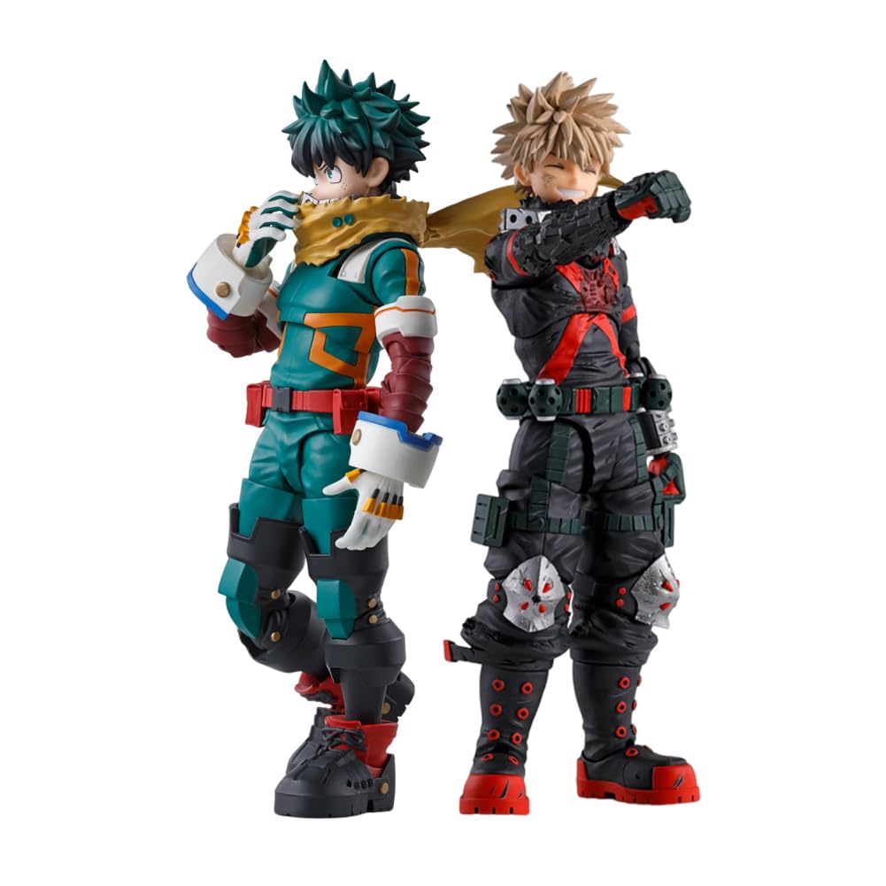 2PCS MHA Midoriya Izuku/Bakugou Katsuki Figure Anime MHA Figurine โ image 1