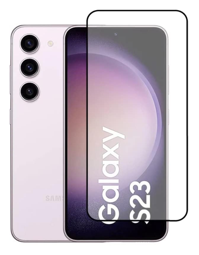 Image of NISHTECH for Samsung Galaxy S22, S23 5G (2023) Tempered Glass with Full Edge to Edge Coverage and easy Installation kit