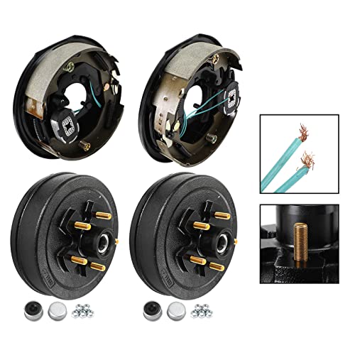 Vipjq Trailer 10"-5 On 4-1/2 Hub Drum Kits W/-10" Electric Brakes For 3.5K Axle #TOP3