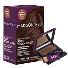 Madison Reed Root Touch Up Bundle - Root Perfection in Dervio Medium Golden Brown - 6G and The Great Cover Up in Terra Medium Brown