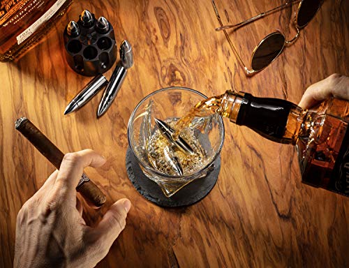 Mixology & Craft RETIREMENT TASTING BEVERAGES Whiskey Stone Gift Set - Stainless Steel Whiskey Stones thumb #4
