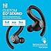 JLab JBuds Air Sport True Wireless Bluetooth Earbuds + Charging Case, Black, IP66 Sweat Resistance, Class 1 Bluetooth 5.0 Connection, 3 EQ Sound Settings JLab Signature, Balanced, Bass Boost