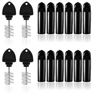 Bierkraan Cover & Plug Borstel,Sonku 12 Pack Draft Bier Kraan Cap Rubber Tap Fopspeen Sanitaire Covers met 4 stuks Tap…