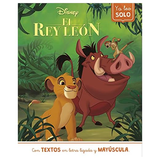 El Rey León. Ya leo solo (Disney. Lectoescritura): Con textos en letra ligada y mayúscula (Aprendo con Disney)