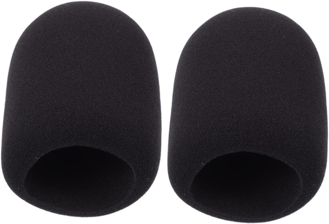 2pcs Blowout Preventer Mic Covers Sponge Material Ktv Microphone Accessories