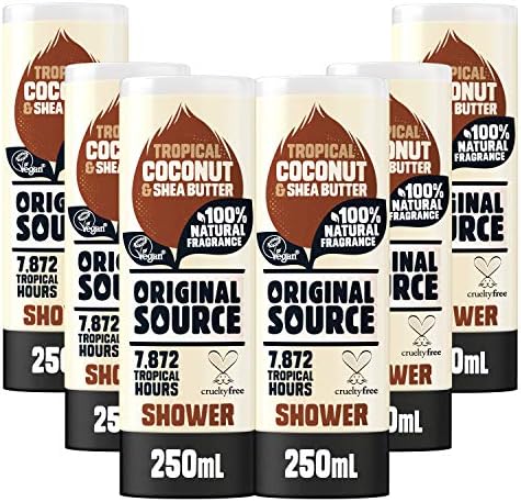 Original Source Vanilla & Raspberry Shower Gel, 6x250 ml