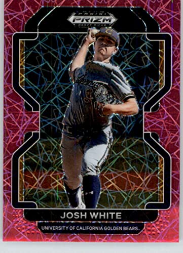 2022 Panini Prizm Draft Picks Prizms Neon Pink Velocity #142 Josh White Cal Golden Bears Official Draft/Prospect Baseball Card in Raw (NM or Better) Condition
