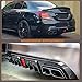 MCARCAR KIT Rear Bumper Diffuser Compatible with Mercedes Benz C Class W205 C200 C250 C300 C350 C400 Sport C43 AMG Sedan 2014-2019 PP Under Chin Lip Spoiler Splitter with Exhaust Tips