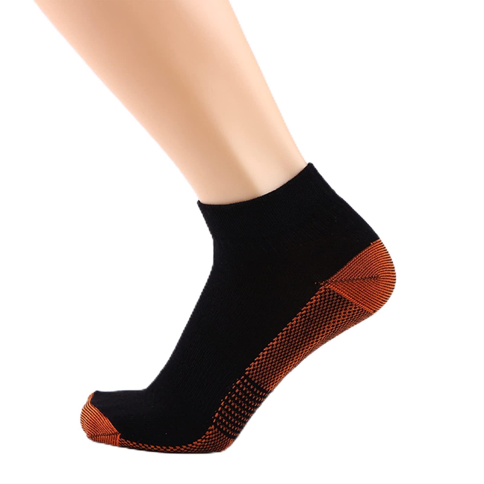 QASD Running Socks for Men and Women, Cushion Quarter Cut, Arch Support,Anti-Odor for Breathable Athletic Socks Walking Socks Black-S/M