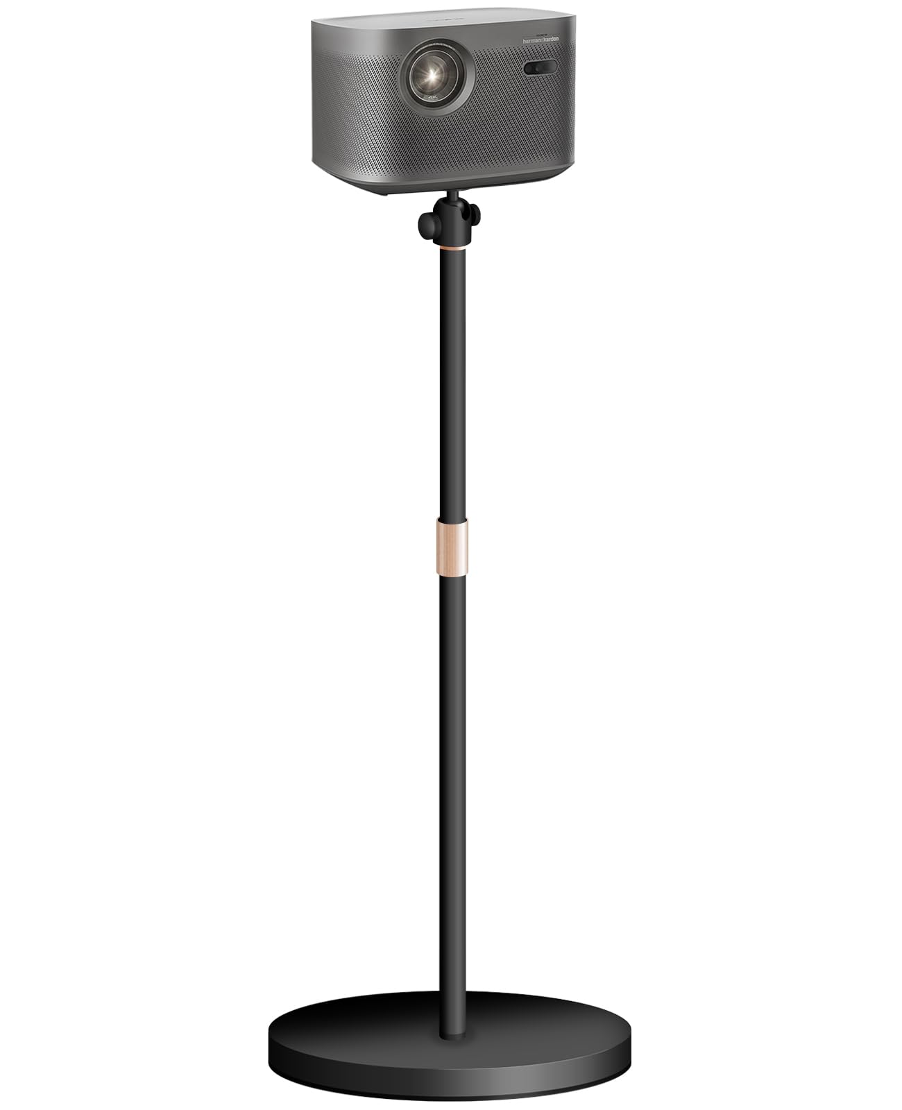 HIBORI Projector Stand Mount 360° Swivel Adjustable Height Heavy Duty Floor Stand Compatible with XGIMI, Nebula, Dangbei, or Any Projectors with 1/4-Inch Thread Mount