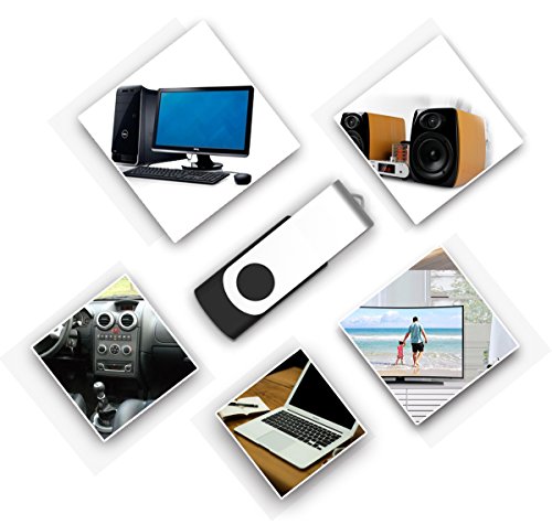 10 X Mosdart 2Gb Usb2.0 Bulk Flash Drives Small Capacity 360° Rotation Thumb Drives Jump Drive Memory Stick Zip Drive With Led Indicator,Black - 10Pack(Unbranded) #TOP7