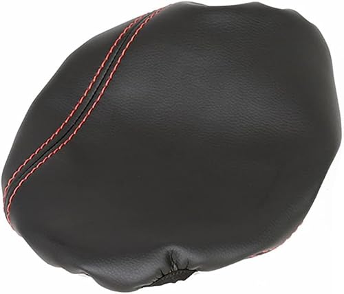 Miniatura 7 de MUXEE Funda de consola central para reposabrazos para Kia Forte Cerato 2019 2020 2021 2022 2023 2024, cuero de microfibra, costuras rojas