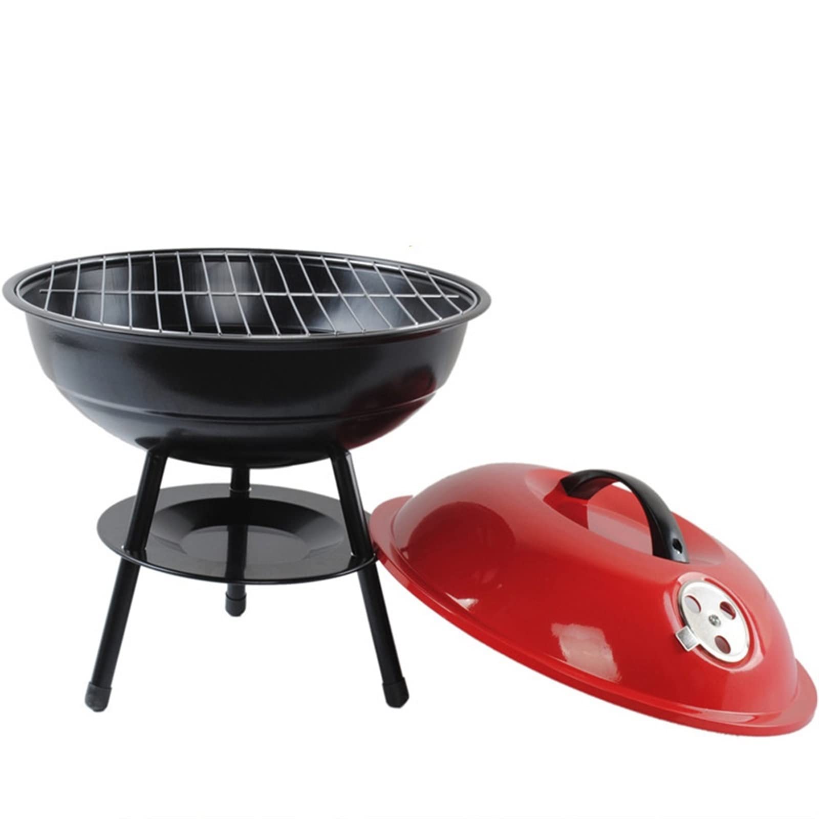 Przenośny grill na węgiel drzewny do gotowania na świeżym powietrzu, lekka konstrukcja, idealna na kemping, patio i imprezy grillowe