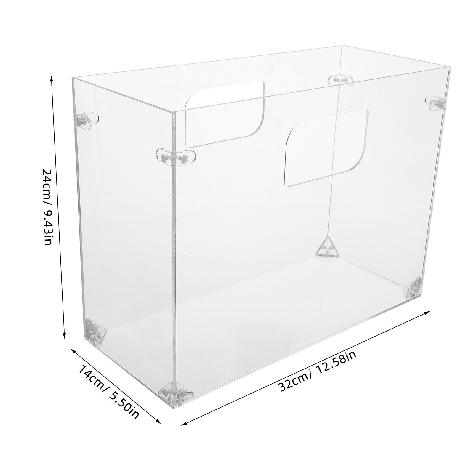 Organizador de Archivos de Escritorio de Acrílico Transparente Desmontable