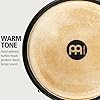 Meinl Percussion Bongos Headliner Wood - 2 hand drums with 6.75 and 8 inches - including tuning key - Siam Oak, Natural (HB100NT) #2