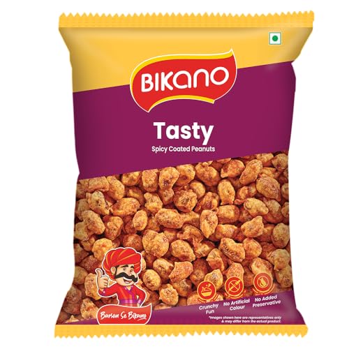 Image of Bikano Tasty Spicy Crunchy & Roasted Snack | Premium Nutty Delight with Rich Spices | Perfect Munch for Any Time | Packed with Bold Flavors & Quality Ingredients - 200g