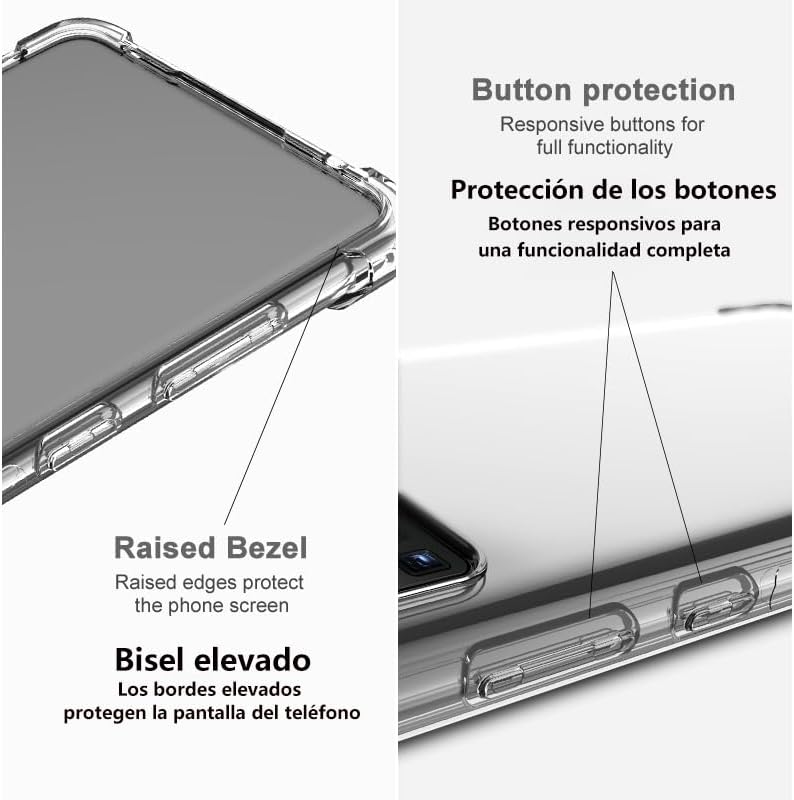 Miniatura 6 de Funda para Huawei P60 Pro y Huawei P60 Transparente TPU Cuatro Esquinas Cubierta Protectora Transparente Suave