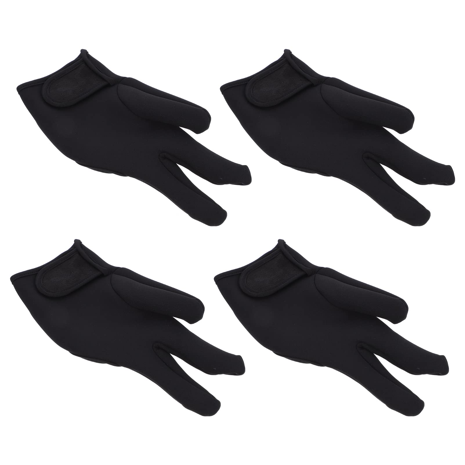 NOLITOY Heat Resistant Gloves Mitts for Hairdressing 4pcs 3-finger Reusable Gloves for Curler Flat Ir